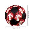 CR7 Мяч для футбола, размер 5, разноцветный, подходит для всех возрастов, машинная строчка, материал ПВХ, соревновательного уровня, прочный и с высоким отскоком