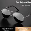 GOGOSOON New Pilot Sunglasses for Men, Driving-Specific Glasses, Photochromic Polarized Driving Sunglasses,