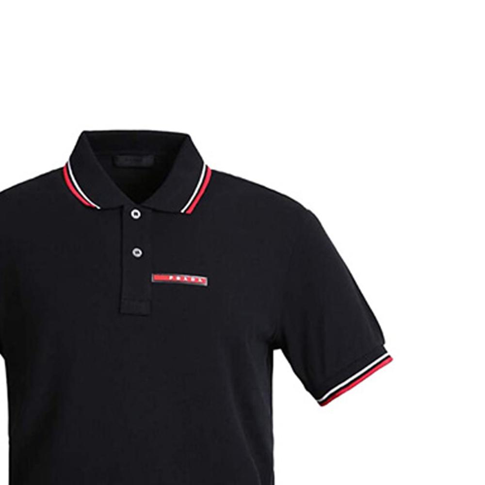 PRADA Polo Shirts Men's Polo Collar Thin Straight Fit SJJ887-322-F0AA9