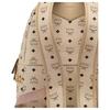 MCM Modern Unisex Style Faux Leather Backpack Medium Unisex backpack Beige MMKEAVE12IG-1