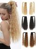 Synthetic Corn Wavy Long Ponytail For Women Hairpiece Wrap On Clip Hair Extensions Pony Tail