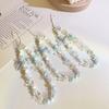 1 Piece Korean Phone Straps White Blue Color Series Butterfly Bowknot Phone Straps for Student Transpanre Lovely Phone Pendant
