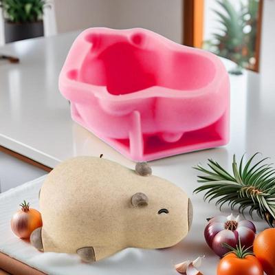Милая силиконовая форма Capybara, мультяшное животное, молочное желе, пудинг, силиконовая форма для дома, кухни, выпечки, аксессуаров для вечеринки, ресторана