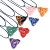 Witch Knot Pendant Necklace Natural Stone Rose Quartz/Amethyst Irish Pendant Lucky Gift For Women And Man