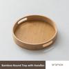25/30/35/40CM Wood Tray Round Food Bread Pan New Serving Tray  Coffee Home Table