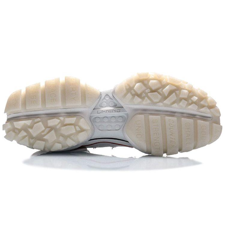 Li Ning CF Mouse Bite Sky Opening Shock Absorbing Нескользящие износостойкие высокие спортивные повседневные туфли мужские кроссовки белые AGLQ129-1