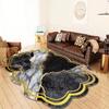 Роскошные золотые нерегулярные ковры для гостиной, украшения домашнего журнального столика, противоскользящие ковры большого размера для спальни, моющиеся мягкие напольные коврики