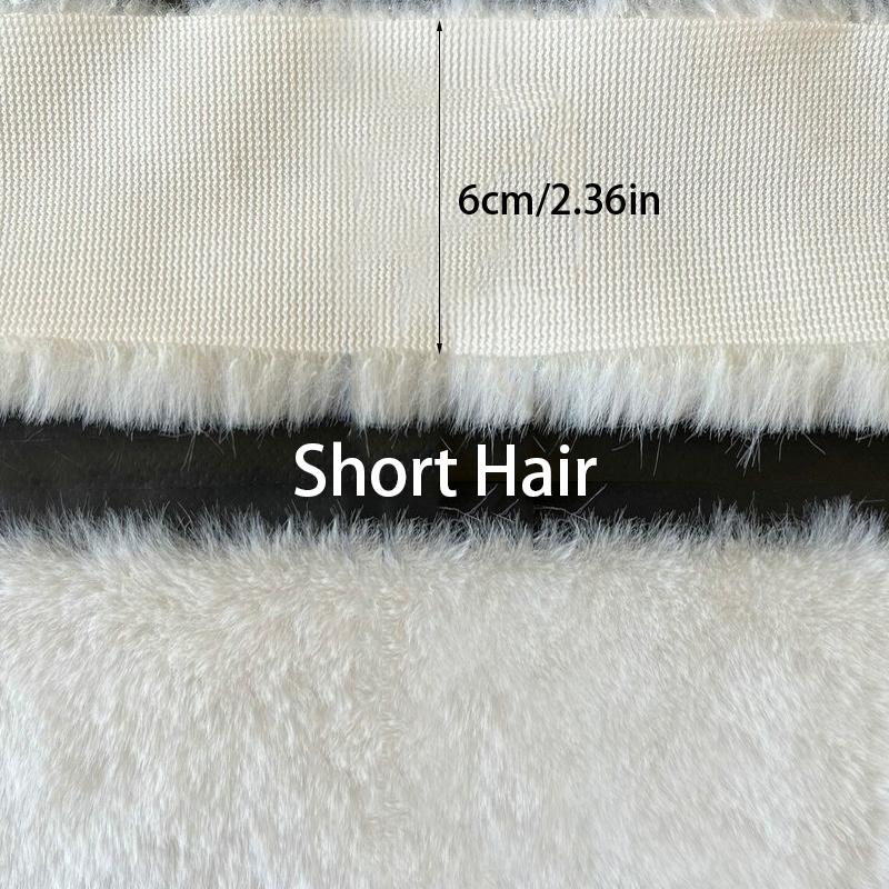 1M Sewing DIY Craft Plush Fur Stripe Furry Fluffy Faux Rabbit Fur Tape Trimming Ribbon