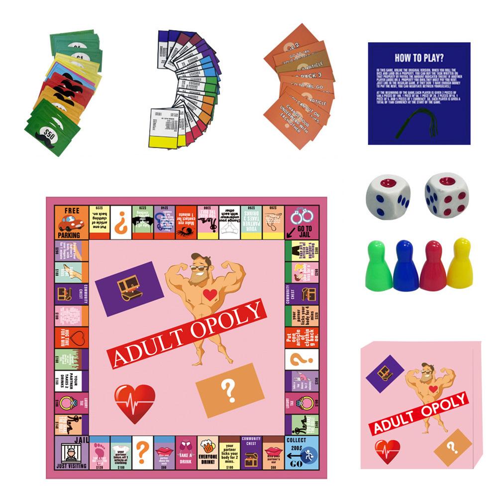 Портативная забавная настольная игра Adultopoly для взрослых, интерактивная карточная игра для отношений для вечера свиданий пары, подарки на День святого Валентина для него и для нее, игрушка для вечеринки