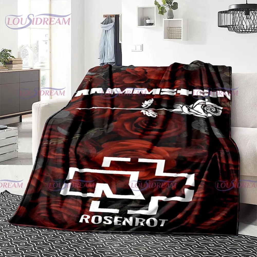3D R-Rammstein Heavy Metal Band, мягкое плюшевое одеяло, фланелевое одеяло, одеяло для гостиной, спальни, кровати, дивана, вентилятора, одеяло