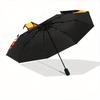 Weighing Donald Duck and Nephew Automatic 3-Fold Umbrella Design, Cute Cartoon Pattern, Portable Outdoor Umbrella, Perfect, Holiday Gift for