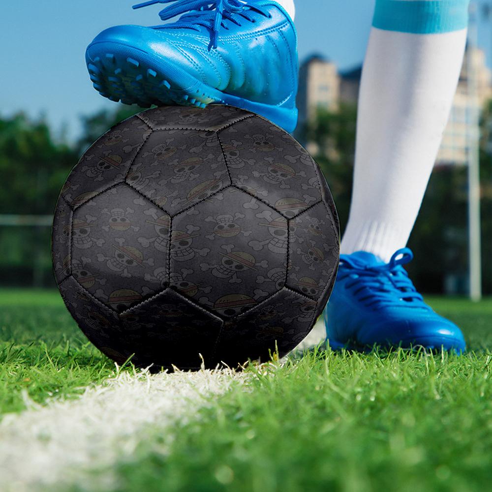 1pc One Piece Logo Football Soccer Ball Size 5 Indoor Soccer Ball Fashion Colorful Backyard Game -Great For Sports Fans Gift HE18