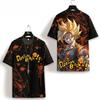 2026 Летняя Ретро Футболка Dragon Ball для Фитнеса Мужская Оверсайз 3D Печать Короткий Рукав Семейная Унисекс Детская Спортивная Футболка