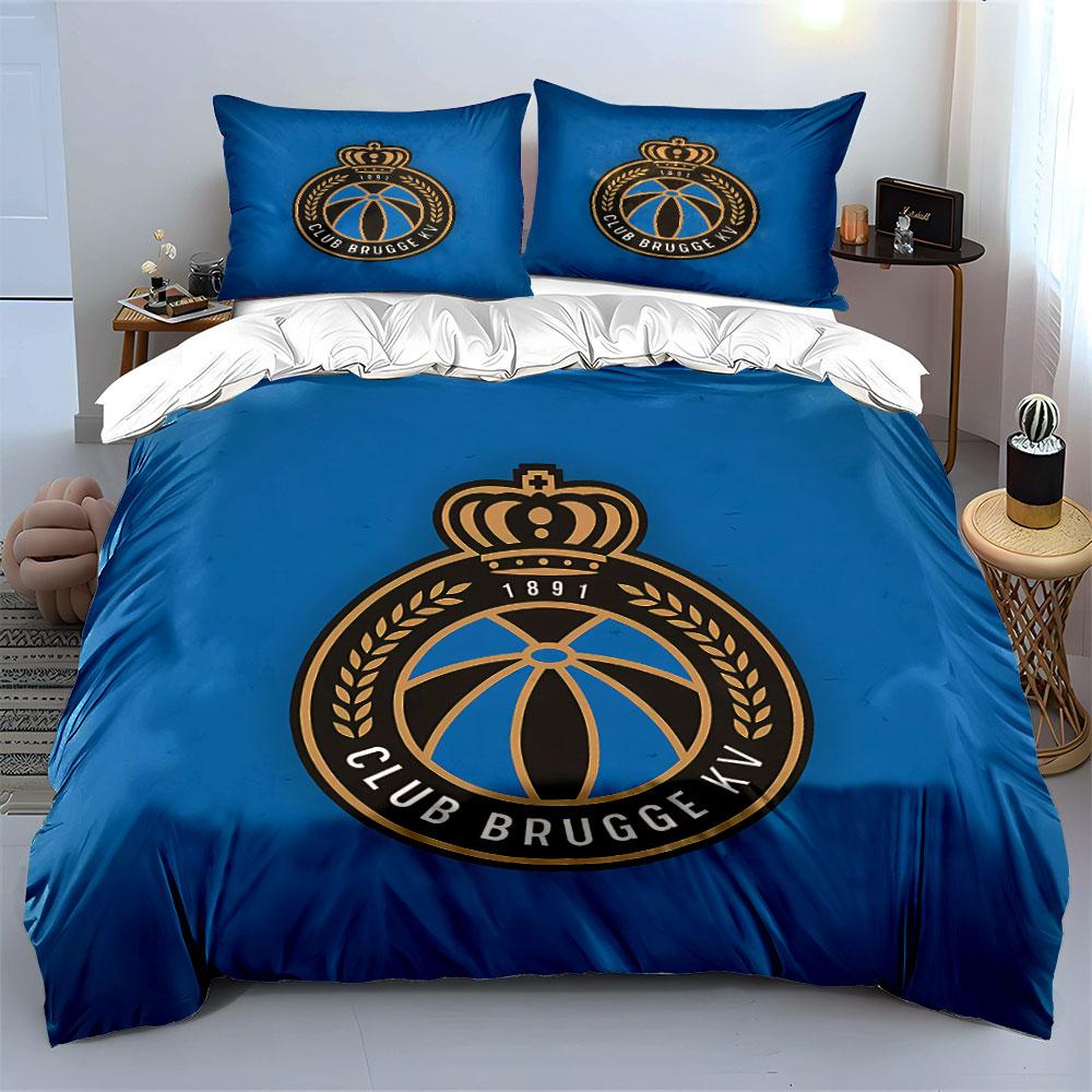 "Club Brugge Logo Bedding Set" Bedding Duvet Cover Set Duvet Cover Pillowcases (1 * Duvet Cover 2 * Pillowcases, without duvet insert)