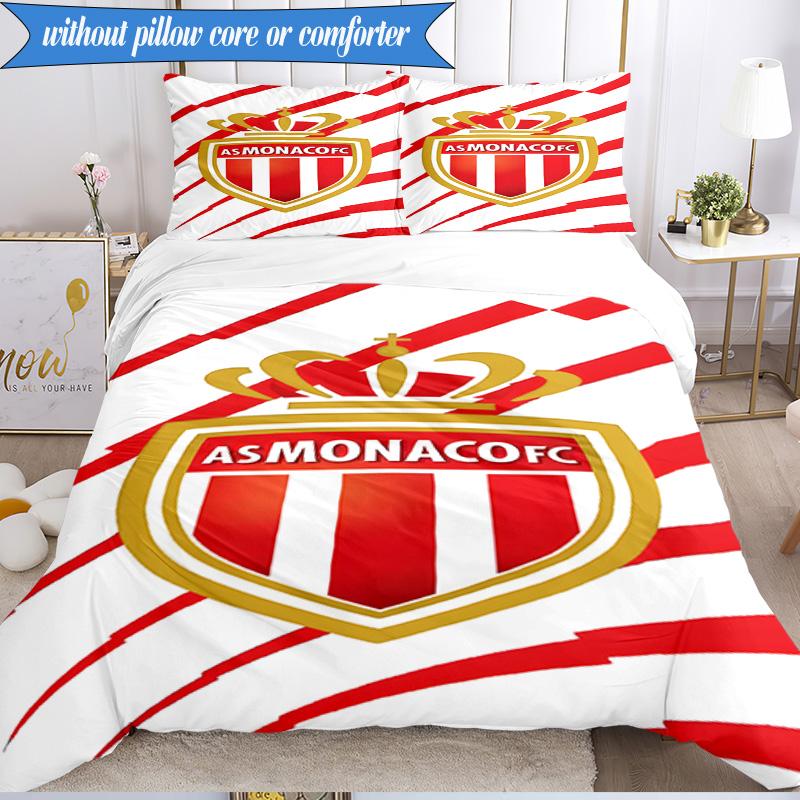 3PCS Monaco Monaco Printed Soft Bedding Set,Including 1pc Duvet Cover And 2pcs Pillowcases Perfect for Bedroom, Dormitory, Fan gift