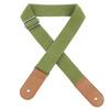 Adjustable Pure Cotton Colorful Ukulele GuitarStrap with Leather Head 4 Colors Optional