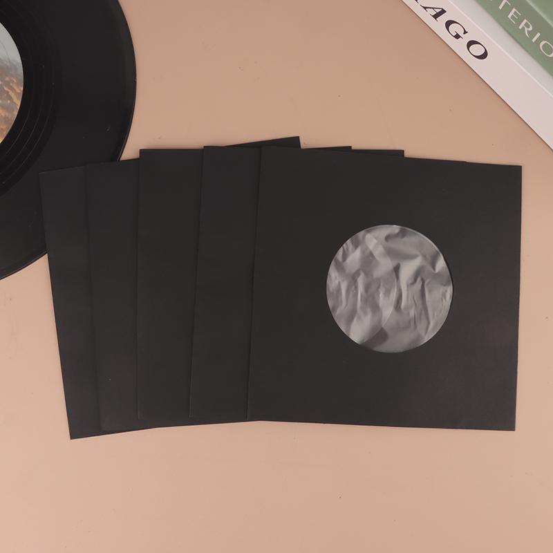 5 шт. 7/10/12-дюймовых конвертов для виниловых пластинок с внутренним пакетом из PO, защитные обложки для альбомов, антистатические крафт-бумажные пакеты для пластинок