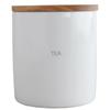 LOLO | Storage Container | Tea | Canister | Made In Japan | Ceramic | Porcelain | Teak | With Lid |
