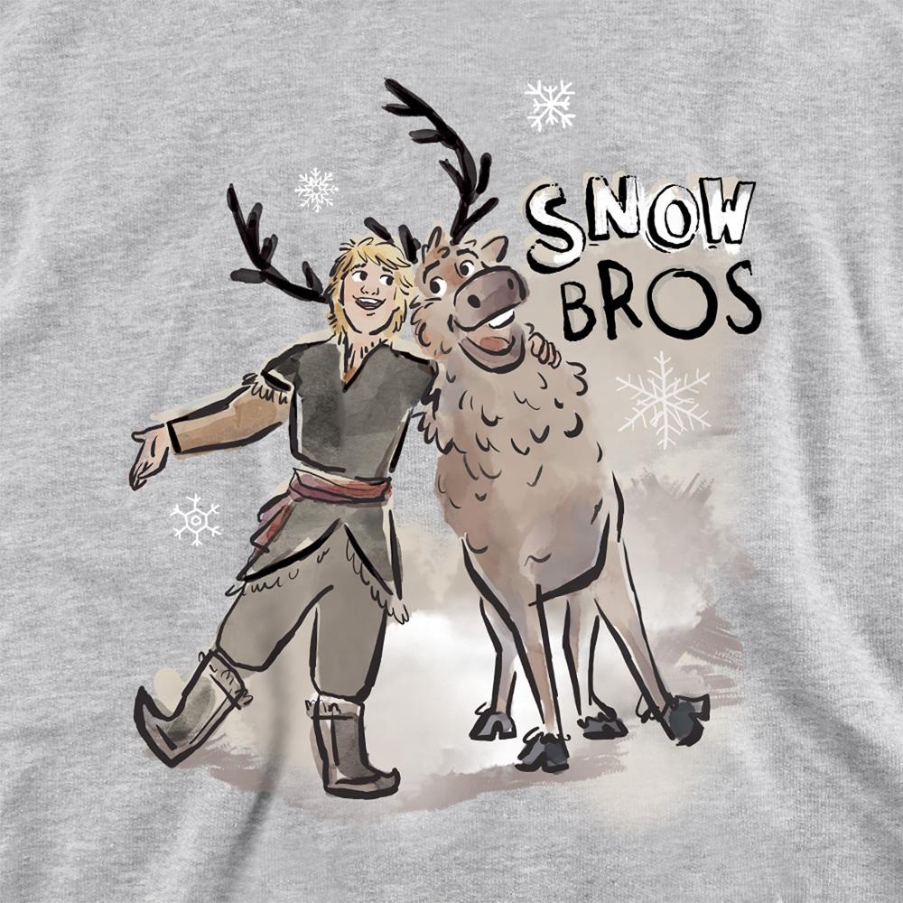 Frozen Childrens/Kids Snow Bros Sven & Kristoff Heather Pullover Hoodie