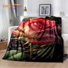 Dream Love Rose Nordic Flowers Daisy Blanket,Soft Throw Blanket for Home Bedroom Bed Sofa Picnic Travel Office Cover Blanket Kid