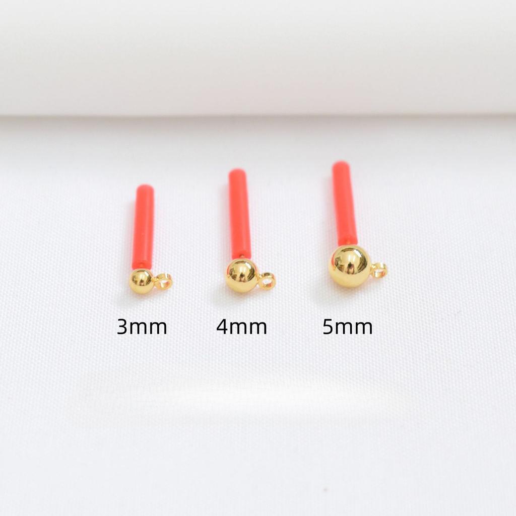 10pcs 18k Gold Bag 925 Silver Needle Doudou Stud Earrings with Hanging Earrings DIY Earrings Accessories Round Ball Stud Earrings Accessories