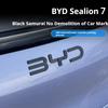 Для BYD Sealion 7 Черный Передний Значок Модификация Черный Воин Значок Автомобиля Покрывающие Стиль Логотип