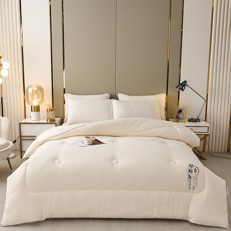 Raw Cotton Summer Single Double Bed Light Quilt Core Air Conditioning Quilting Twin Queen Size Duvet Washable Jacquard Comforter