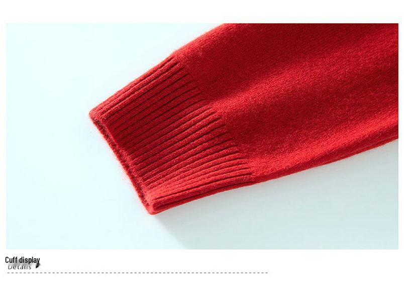 Шерстяной кардиган для женщин среднего возраста - 100% чистая шерсть, модный осенне-зимний трикотаж, свитер с круглым вырезом для женщин среднего и пожилого возраста