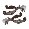 2x Horse Spurs Anti Rust Western Style Spur for Competition Equipments Brown