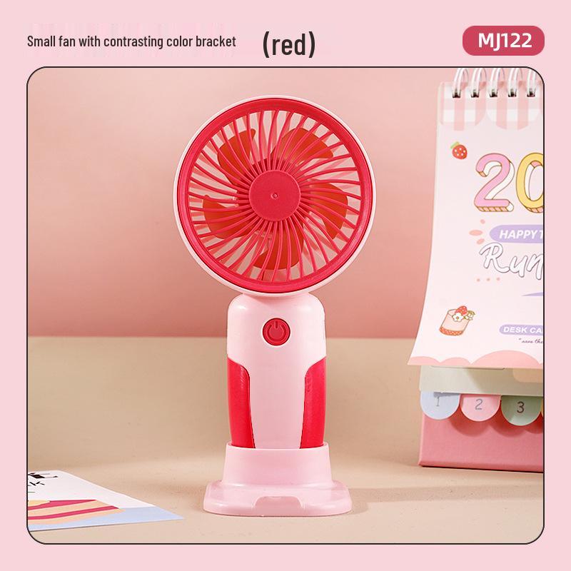 Перезаряжаемый USB мини-вентилятор: Портативный ручной и настольный стенд, идеальный подарок для студента
