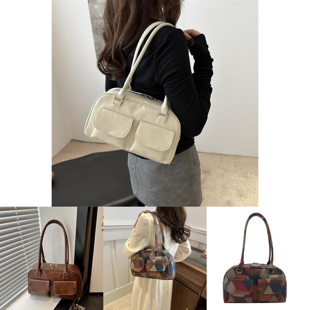Trendy Large Capacity Tote Bag For Women In Fashionable Black And Colorful Patterns
