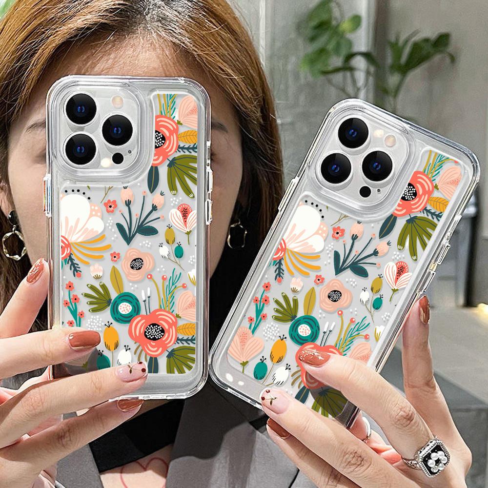 Чехол с цветами для Samsung A54 5G Чехлы A35 A33 A53 A52 A34 A32 A14 A13 A12 A73 A24 A23 A22 A72 A71 A70 A30 A21s A31 A50 Мягкий чехол