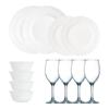 Набор столовой посуды Luminarc Louis XV White Jade на 12 предметов