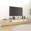 Vidaxl Szafka Tv Z Oświetleniem Led, Dąb Sonoma, 260X35X40 Cm