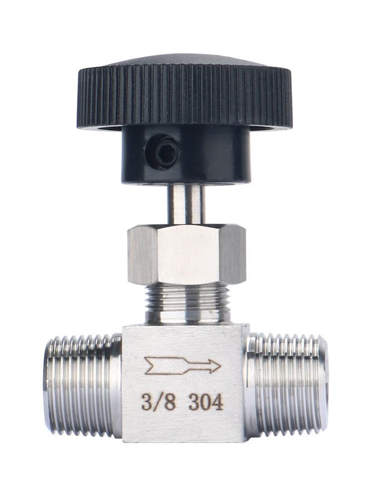 304 Stainless Steel High-Pressure Needle Valve, Male/Female Thread, Shut-off & Flow Control, 1/4 & 1/2 Inch