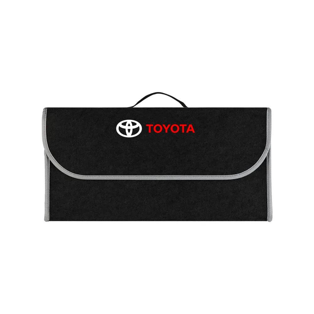 Автомобильная наклейка Для Toyota Corolla Camry RAV4 Yaris Hilux Prius PRODA Органайзер для багажника Складной войлочный органайзер Коробка для хранения и организации
