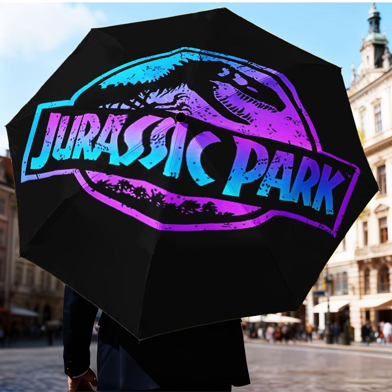 Jurassic Dinosaurs Adventure Umbrella Folding umbrella, automatic umbrella 8-Frame for Travel, camping Use Gift for Halloween Christmas
