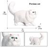 Oenux Cat Model Siamese Devon Rex Sphynx Ragdoll Persian Action Figure Cat Kitty Bobtails Figurine Cute Decoration Kids Toy Gift