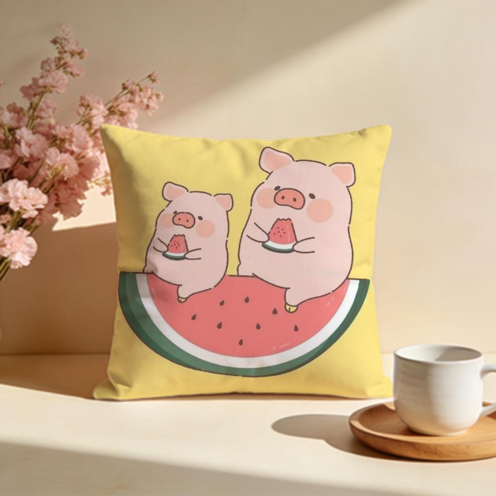 Hot LLulu Piges Cushion Cover Stylish Washable Pillow Cover Ideal for Couch Bedroom Car Decoration