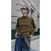 ZA Fall and Winter New Women's Clothing ZR Fashion Wind Silm Knot Decoration Stand Collar Long Sleeves Knitwear 8146109 506