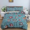 Colorful Feathers Pattern Cozy Bedding Set Single Twin Double Queen King Cal King Size Bed Linen Set
