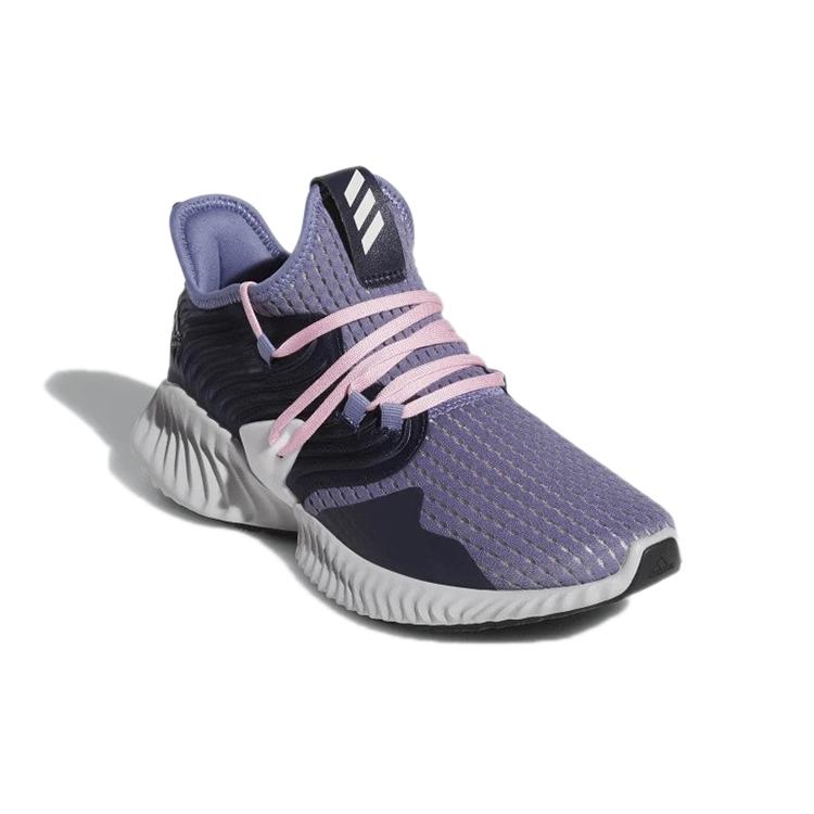 adidas Alphabounce Instinct Нескользящие и дышащие низкие беговые кроссовки Женские Фиолетово-черные D97288