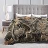 Real Tree Camouflage-Decke, weich, warm, Flanell, Überwurf, Deckenbezug für Bett, Wohnzimmer, Picknick, Reisen, Zuhause, Sofa