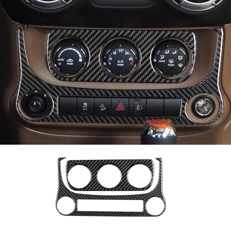 Аксессуары для салона автомобиля для Jeep Wrangler JK 2011 2012 2016 2014 2015 2016 2017 Черное декоративное углеродное волокно