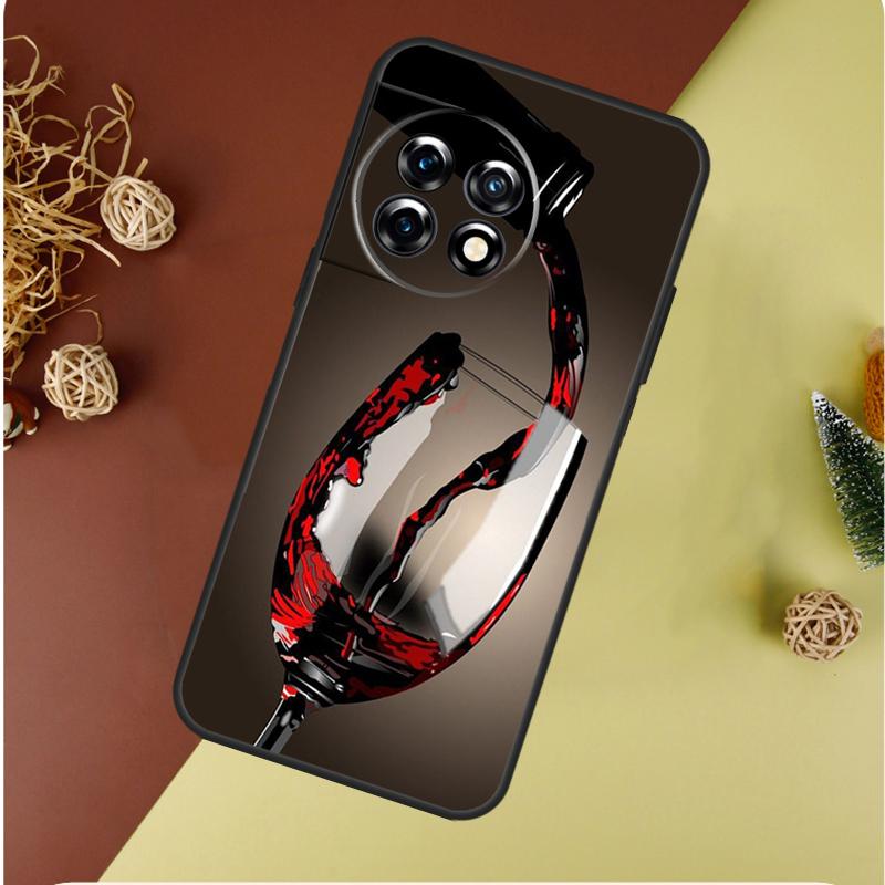 Чехол для телефона OnePlus 13 13R 12 12R 11 9 10 Pro 8T 9RT 10T 10R Nord 4 CE 2 3 Lite N20 N30 с надписью "Пейте пиво Красное вино"