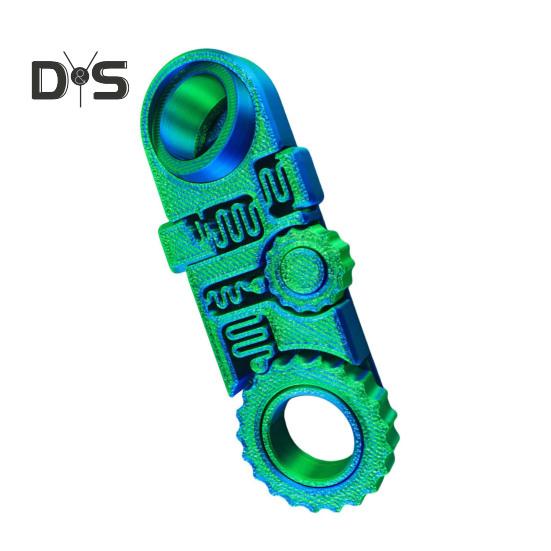 3D-печатная игрушка-кольцо для снятия стресса и беспокойства, 5-в-1, вращающаяся шестерня, сенсорная игрушка для детей и взрослых, портативная для путешествий, осознанная медитация, вращение кончиками пальцев