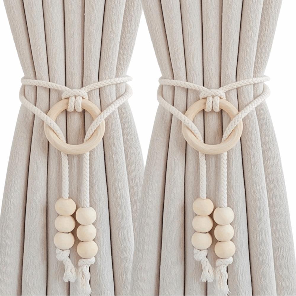 2Pcs Handcrafted Curtain Tiebacks Minimalist Curtain Holdbacks Home Decoration
