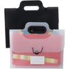 1 Piece Expandable Folder With Handle, A4 Size Black And White Portable Accordion Folder, 13 Flap Pocket Pants
