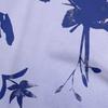 Cotton Poplin Blue Fabric Abstract-Uneven Floral Silhouette Pattern Sewing Fabric By The Yard Printed Diy Clothing Sewing Supplies 42 Inch