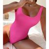 Sexy Women One Piece Swimsuit Swimwear Female Solid Push Up Thong Bather Bathing Suit Monokini Brazilian Swimming Suits